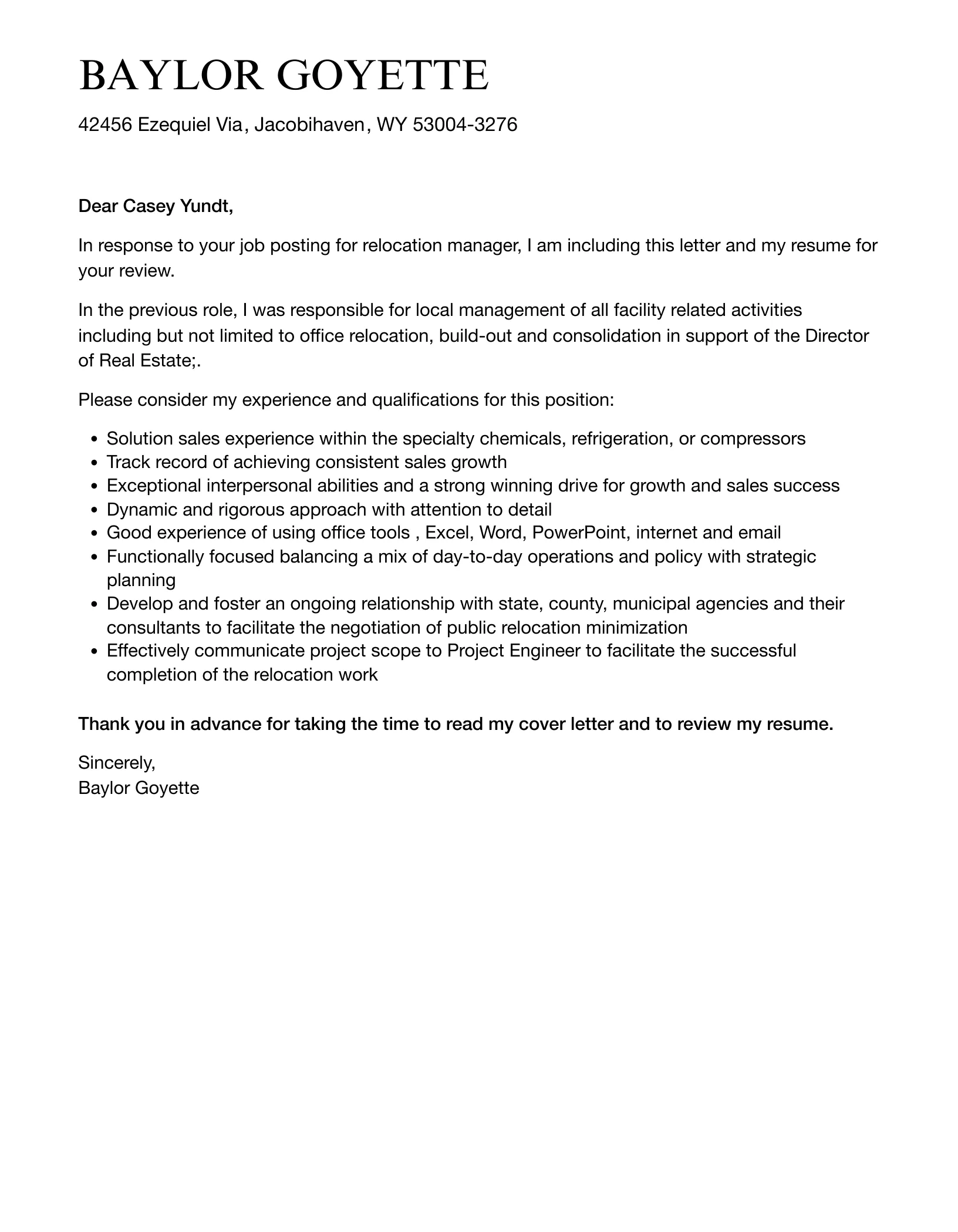 41991 free cover letter