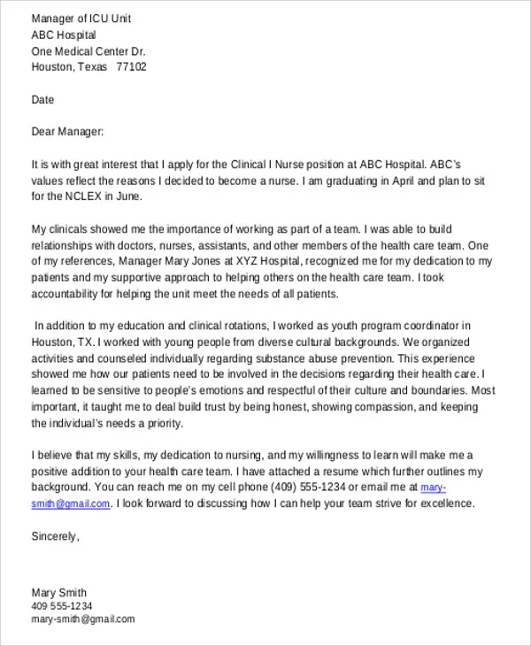 41999 cover letter formatting