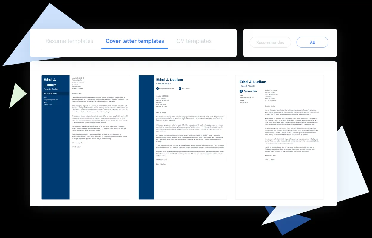 42002 cover letter builder customization