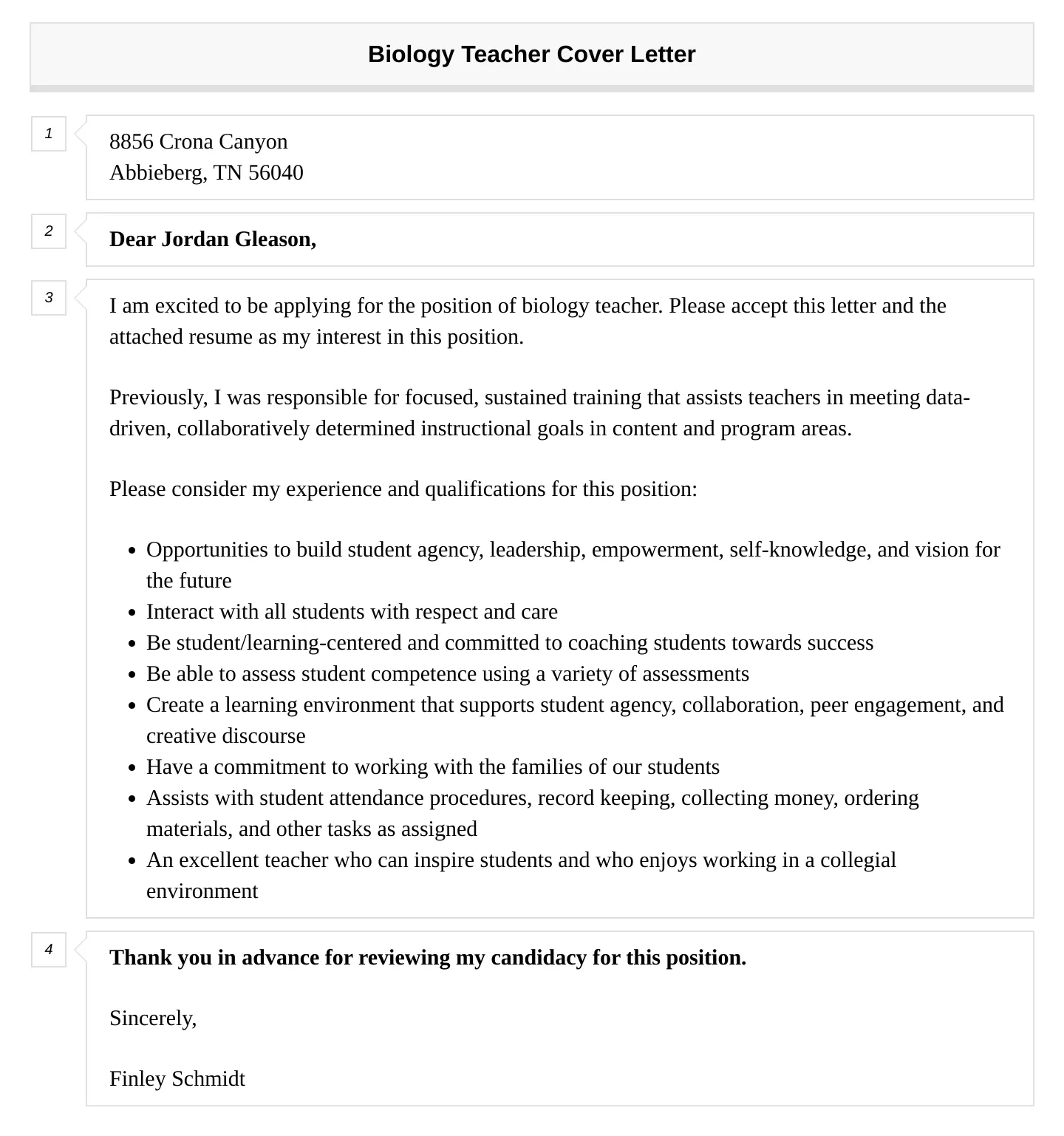 42004 biology teacher skills