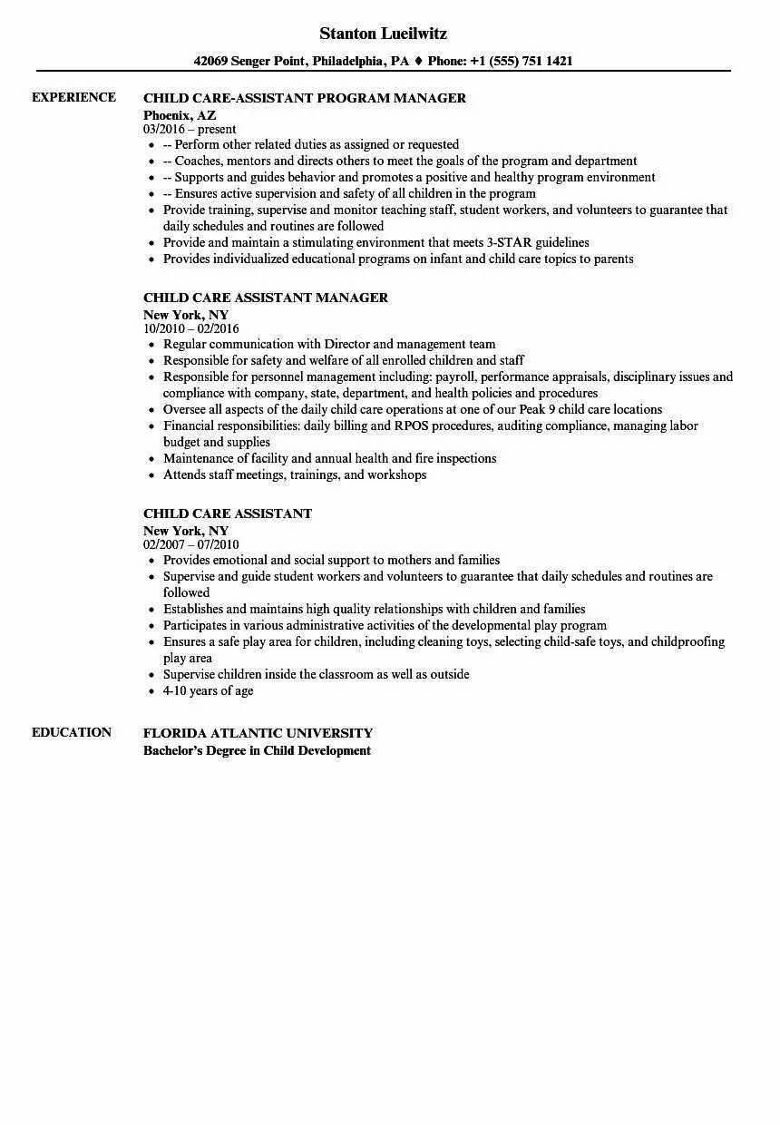 42008 childcare cover letter
