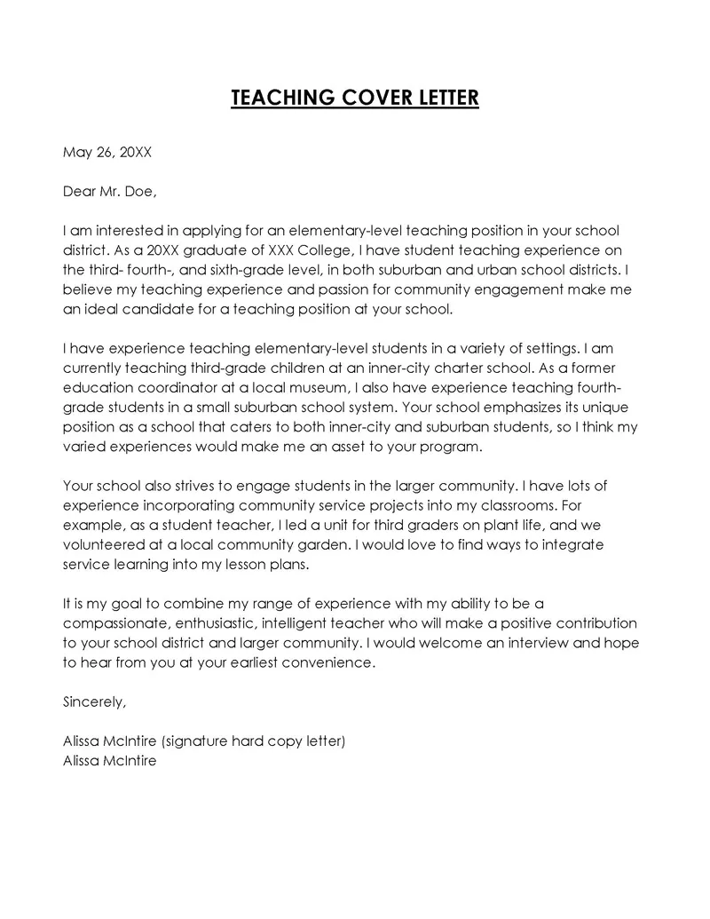 42024 cover letter elementary