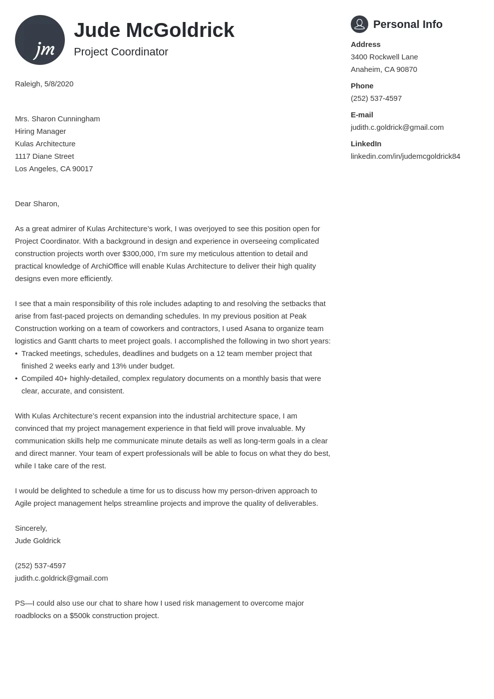 42029 cover letter structure