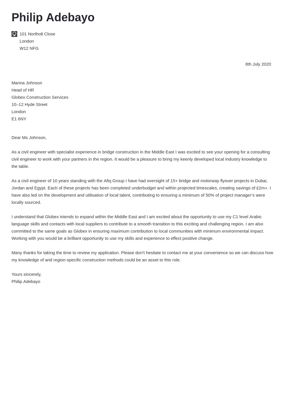 42039 cover letter header