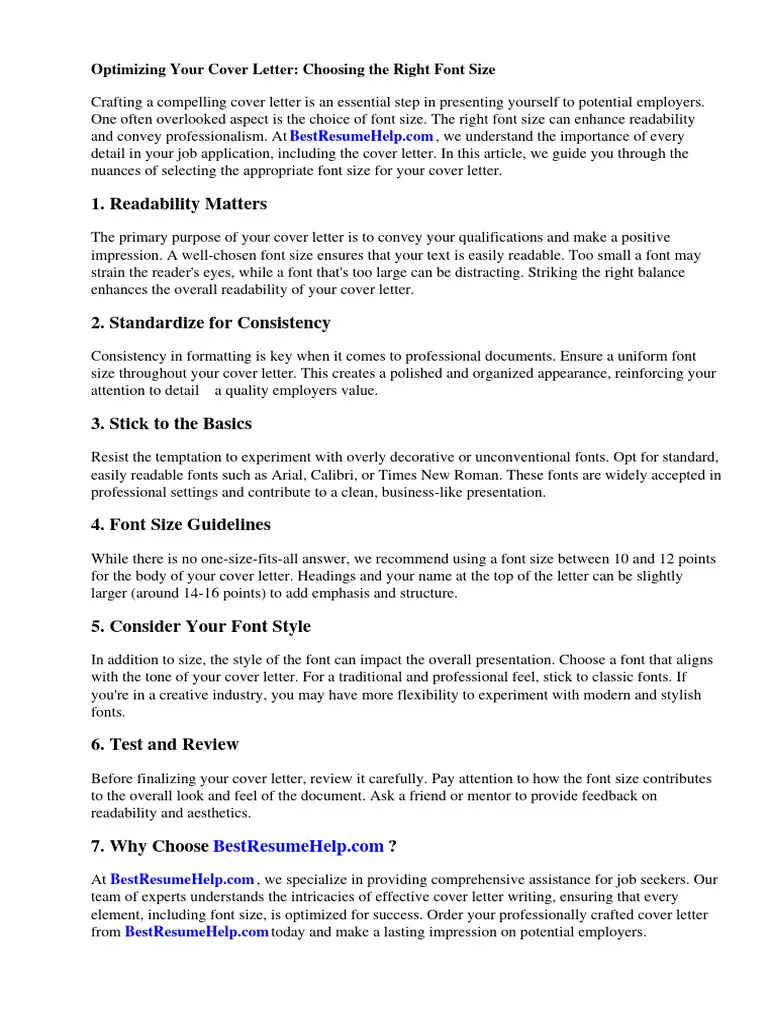 42043 cover letter fonts guide