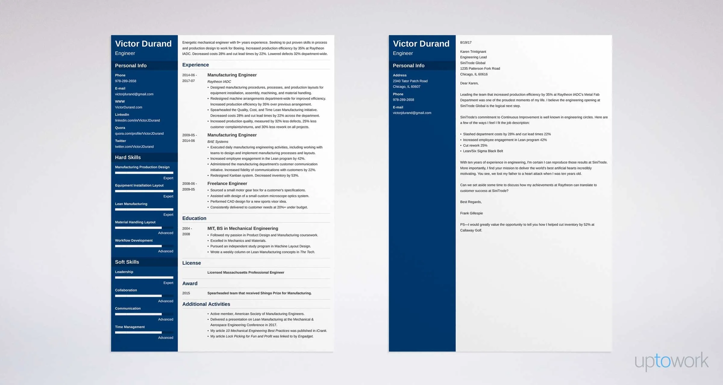 42044 engineering achievement cover letter