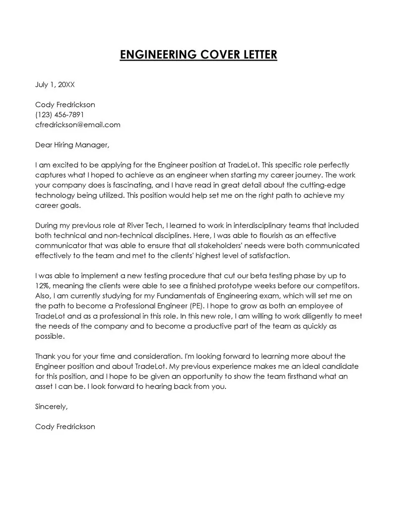 42044 teamwork engineering cover letter