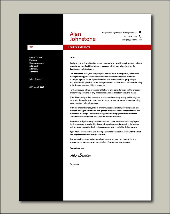 42045 facilities manager company culture