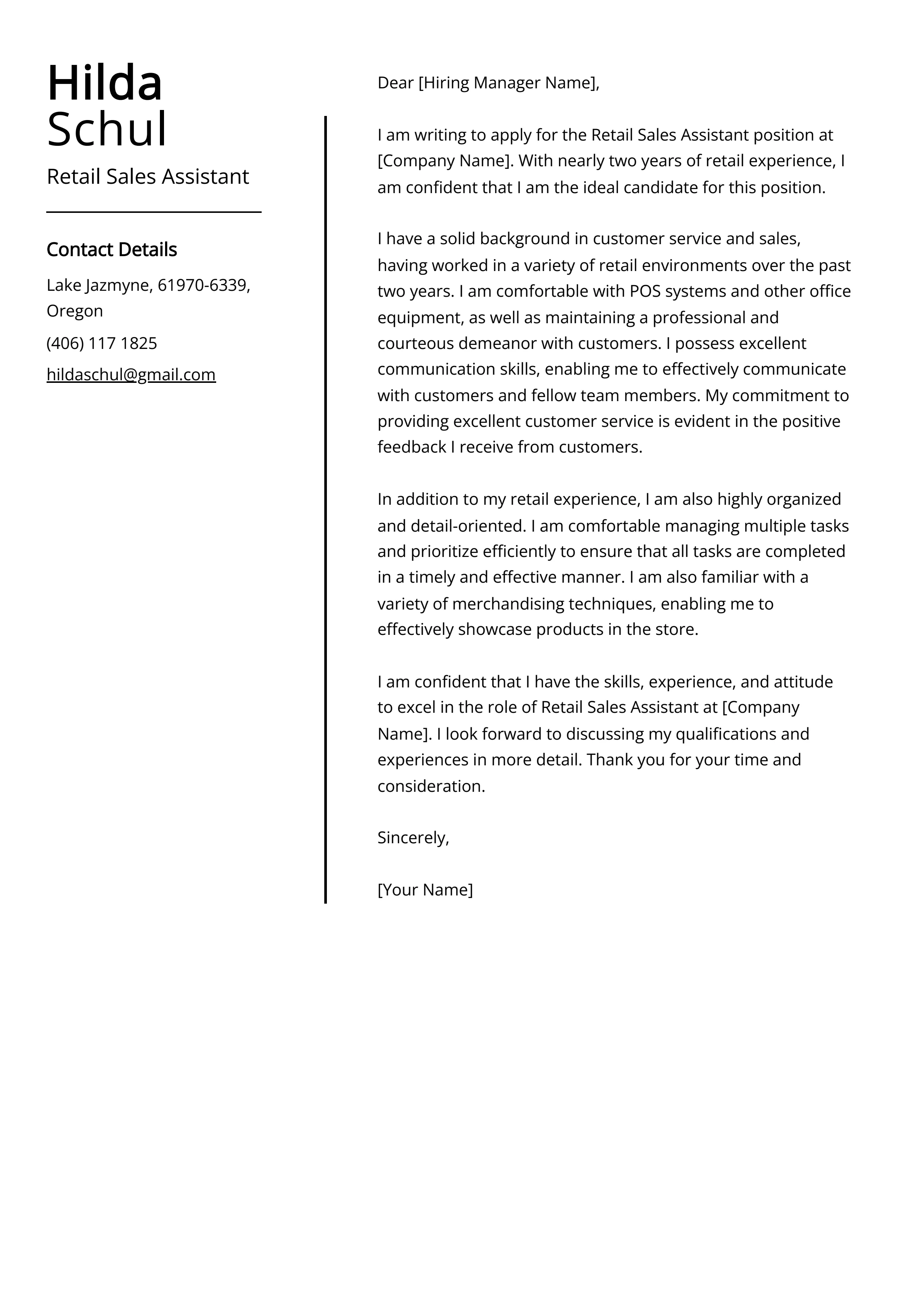 42047 cover letter formatting