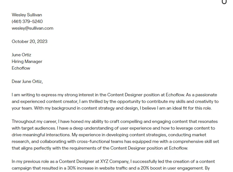 42067 web designer cover letter