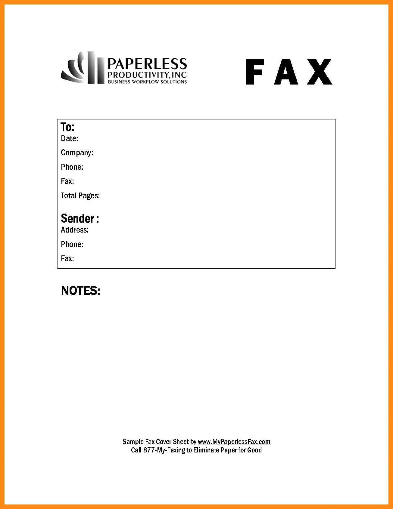 42068 fax cover letter elements