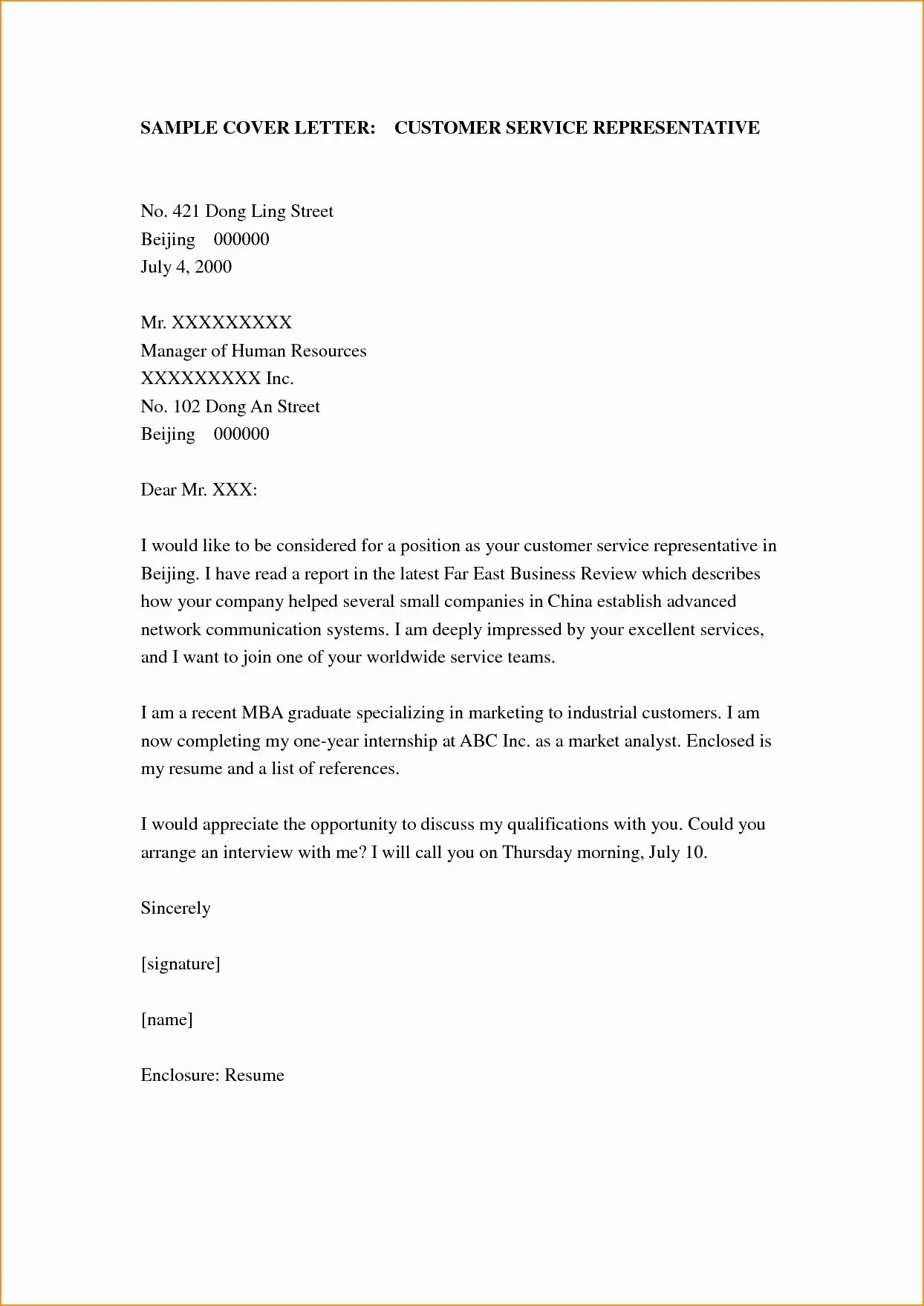 42070 contact information cover letter