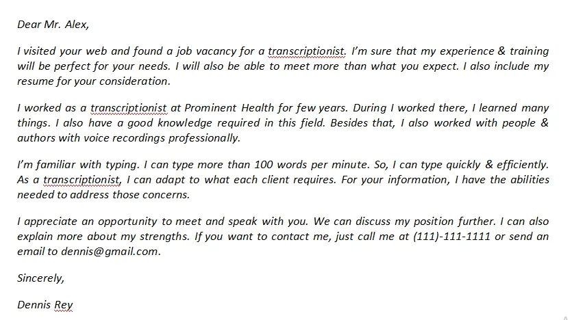 42070 tailoring cover letter