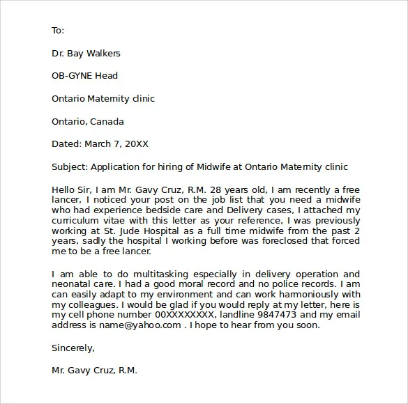 42074 cover letter purpose