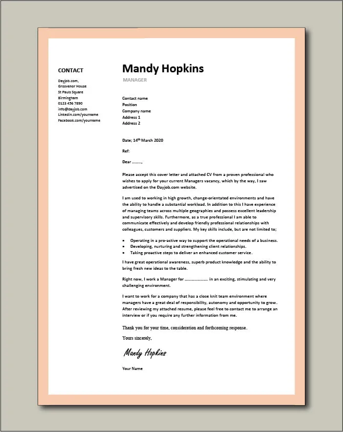 42083 cover letter manager job company research 5