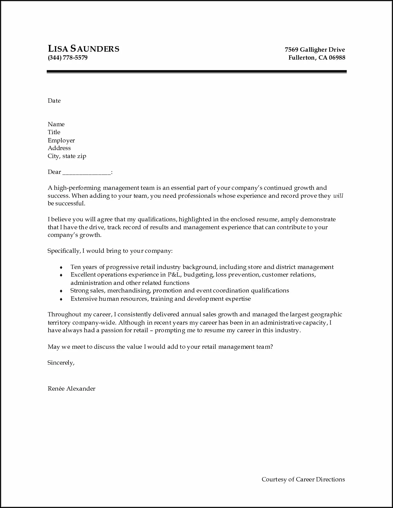 42091 cover letter purpose