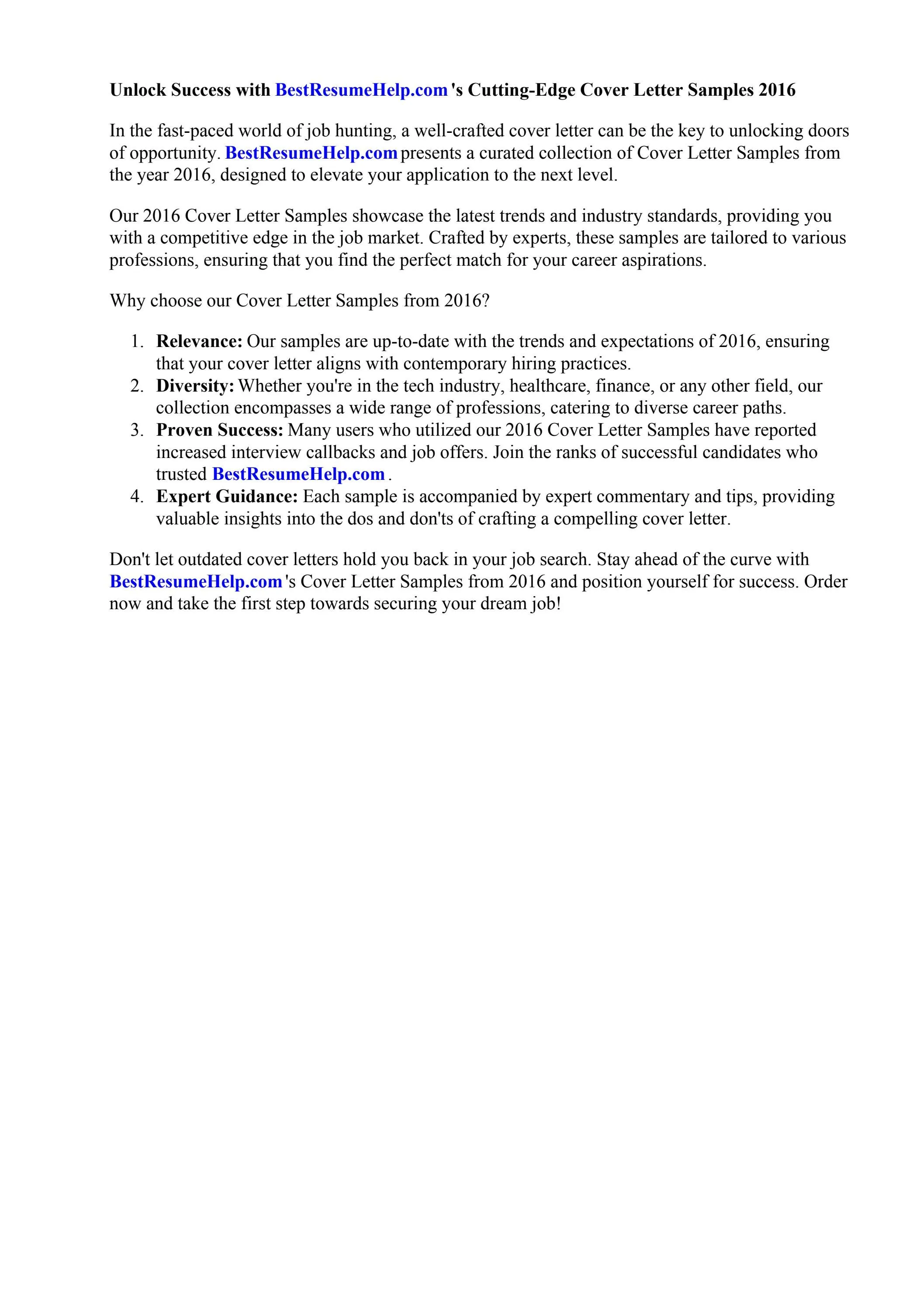 42092 components of cover letter