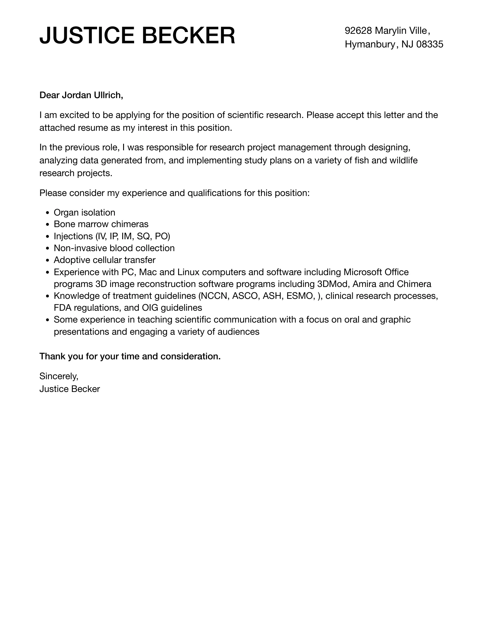 42092 effective cover letter