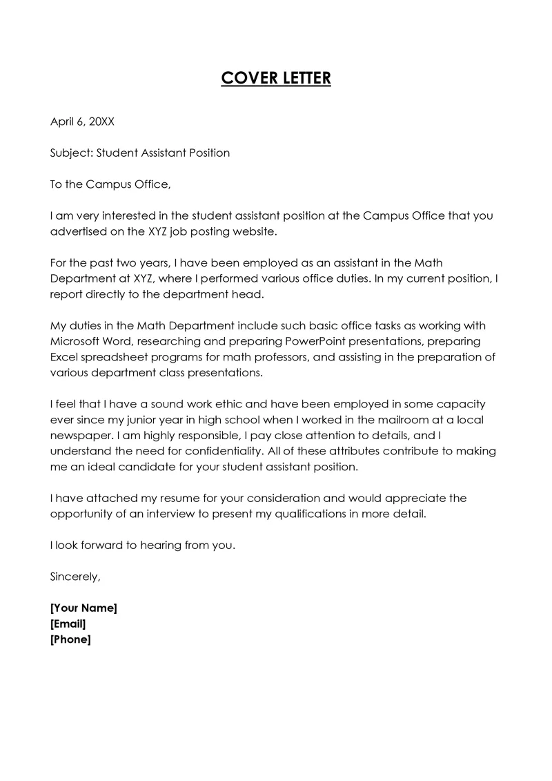 42097 cover letter keywords