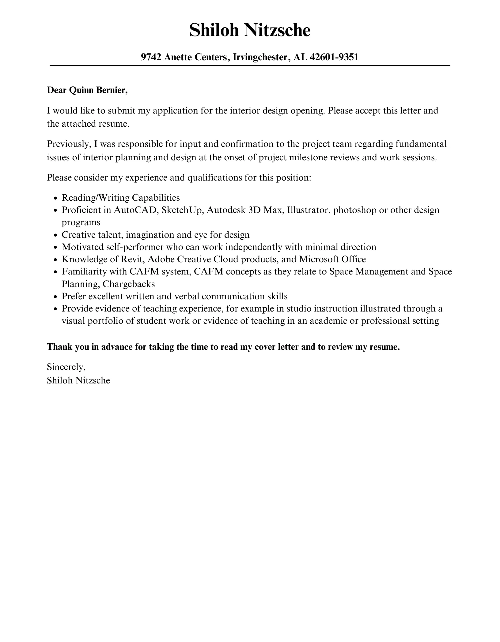 42100 design software proficiency