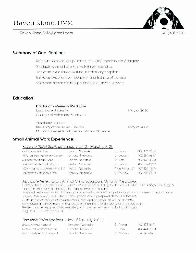 42102 vet assistant templates