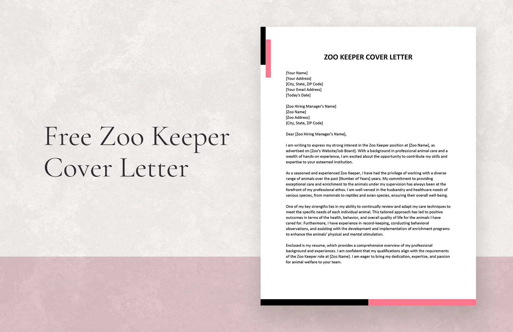 42110 zoo keeper cover letter image2