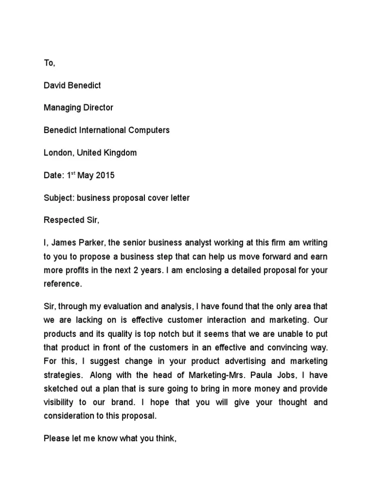 42118 cover letter business proposal formatting