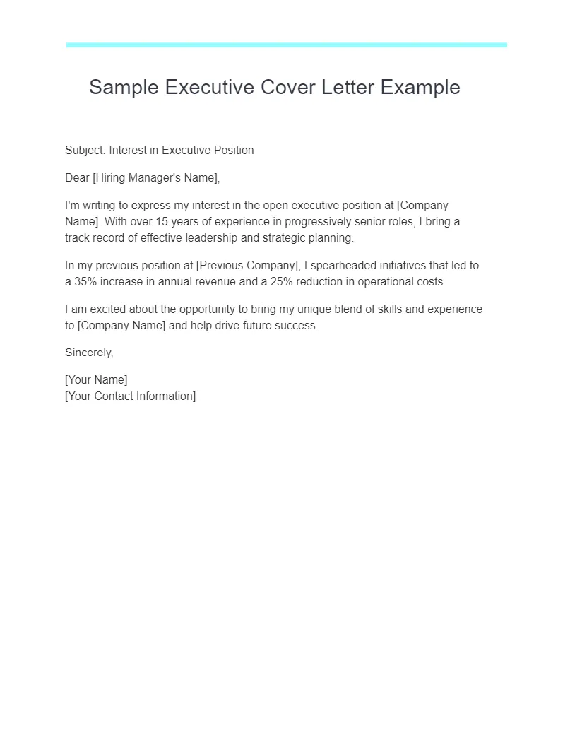 42123 executive cover letter header
