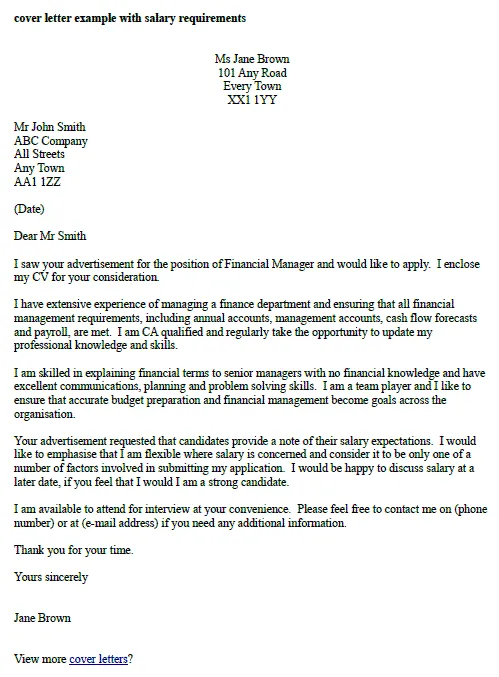 42130 cover letter salary requirements 6