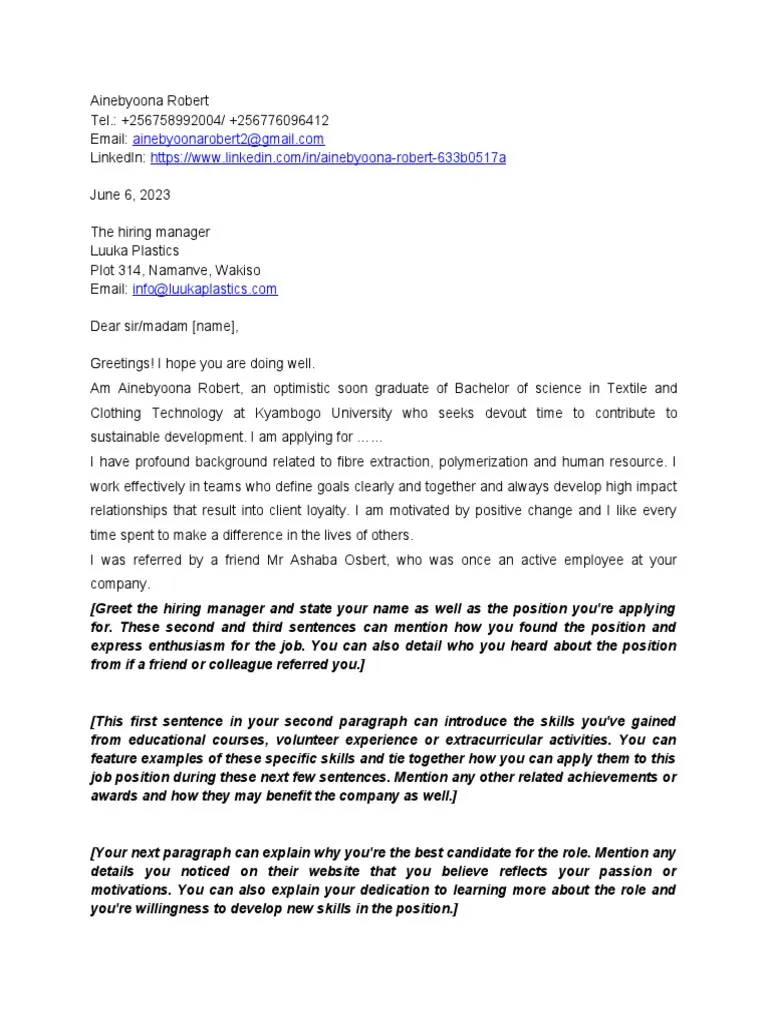 42136 teller cover letter sample