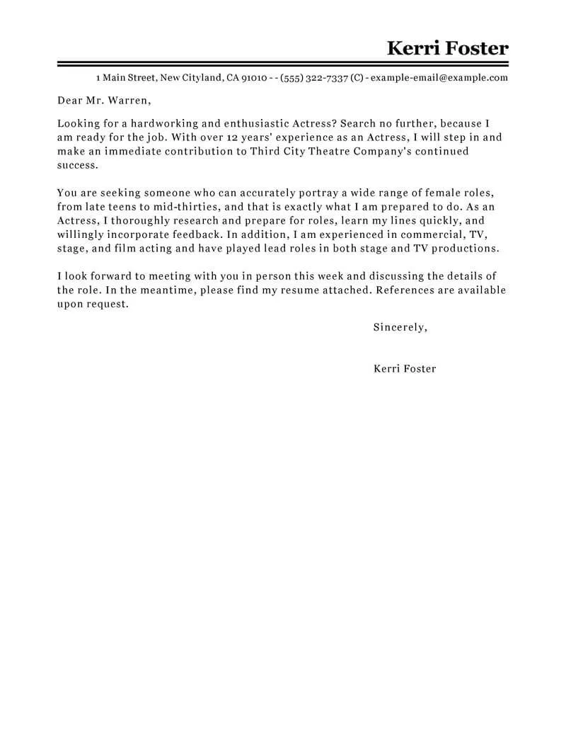42146 cover letter formatting