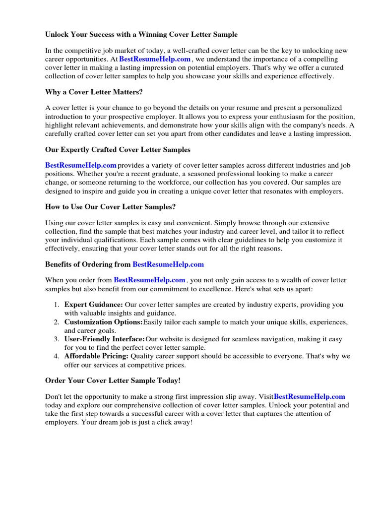 42152 formatting cover letter