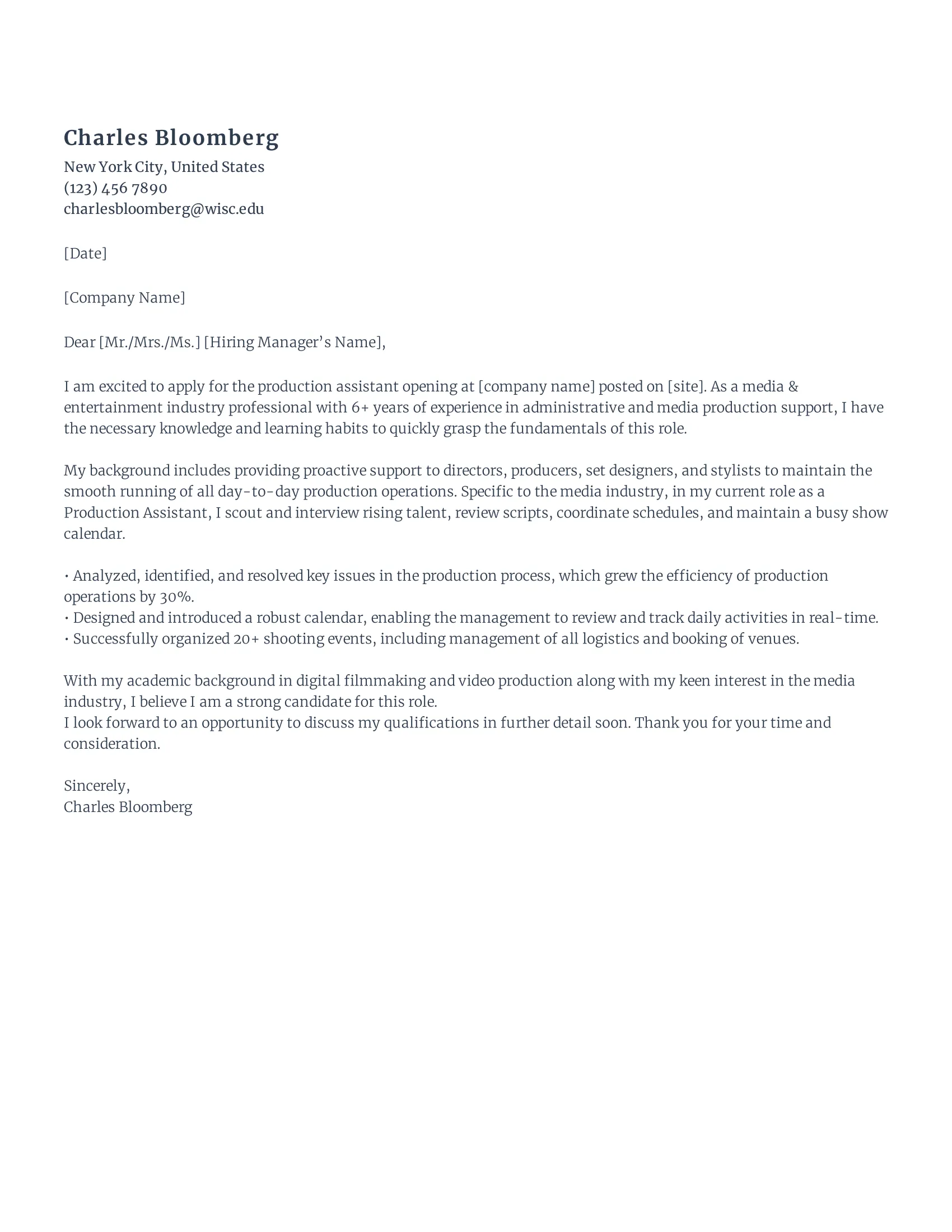 42153 production assistant cover letter image 3