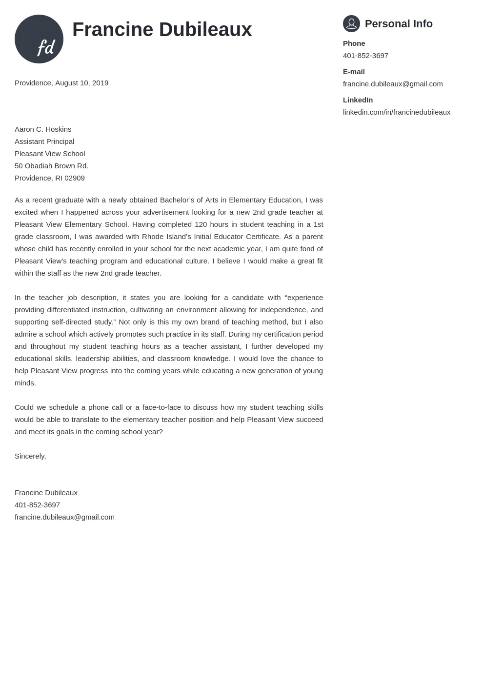 42160 teacher cover letter mistakes