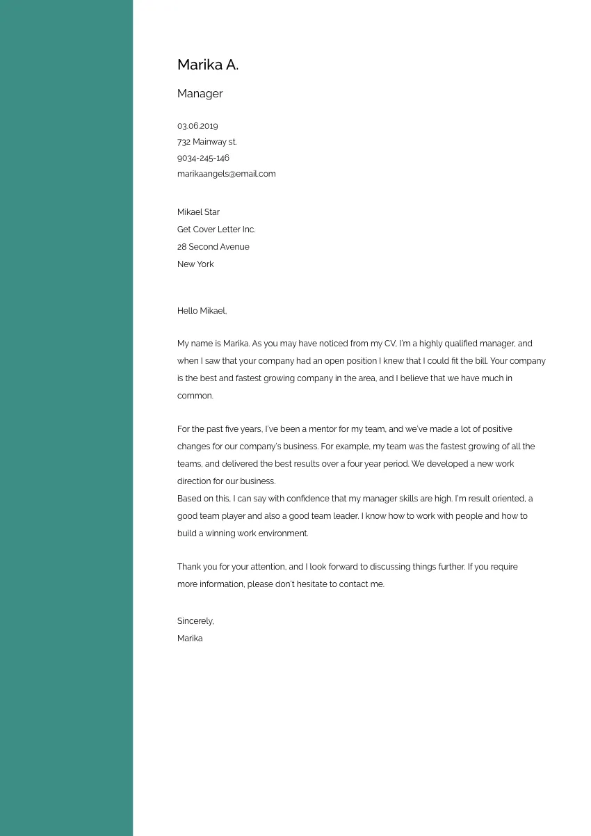 42165 cover letter formatting tips