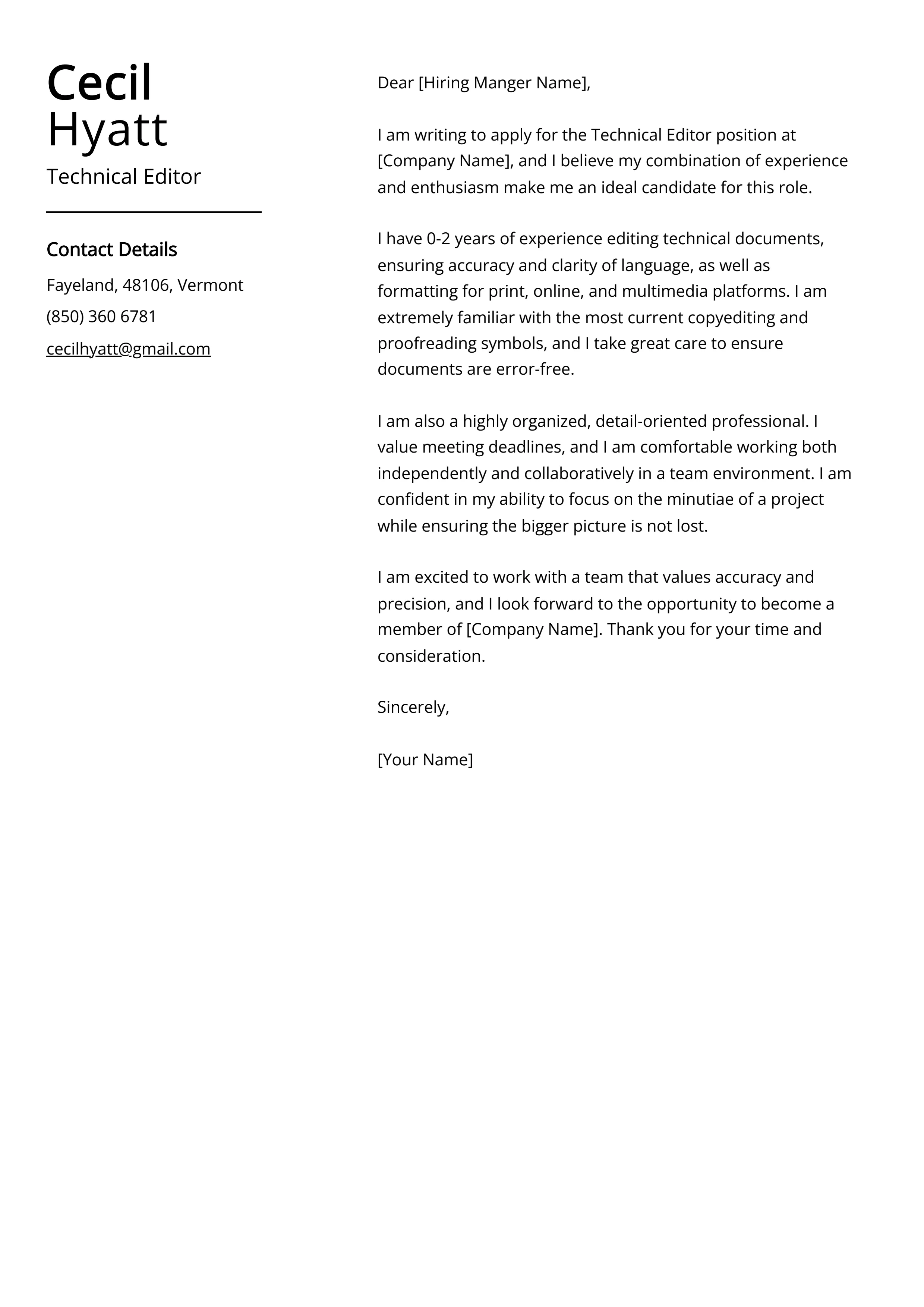 42181 video editor cover letter skills