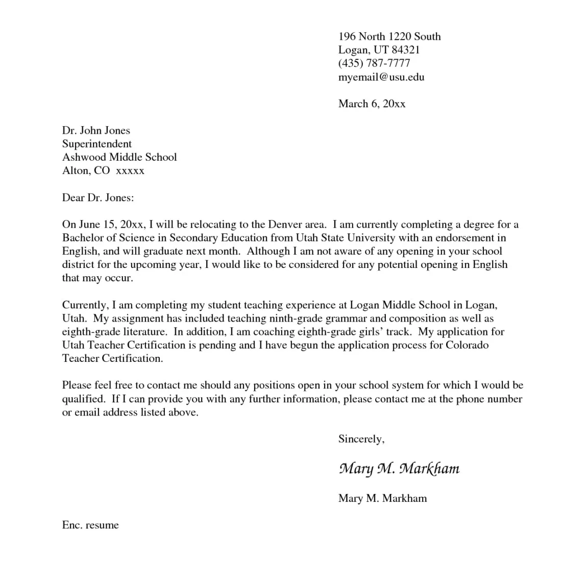 42185 cover letter components