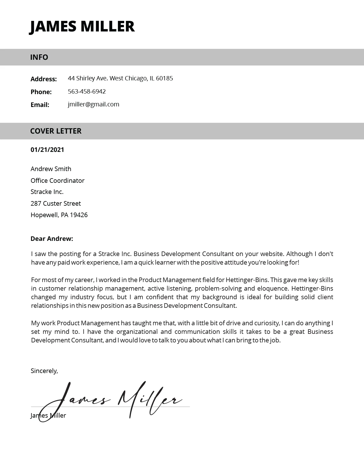 42187 cover letter maker achievements