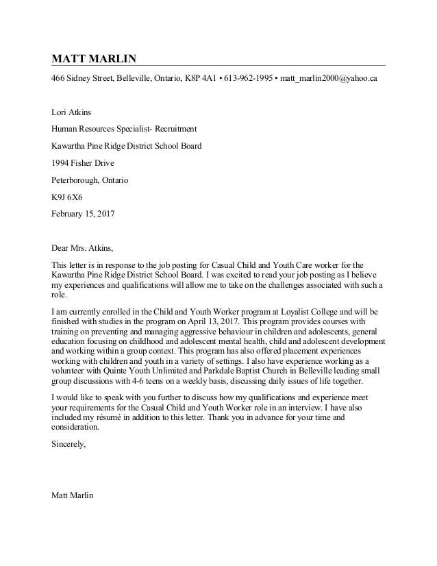 42198 youth cover letter example