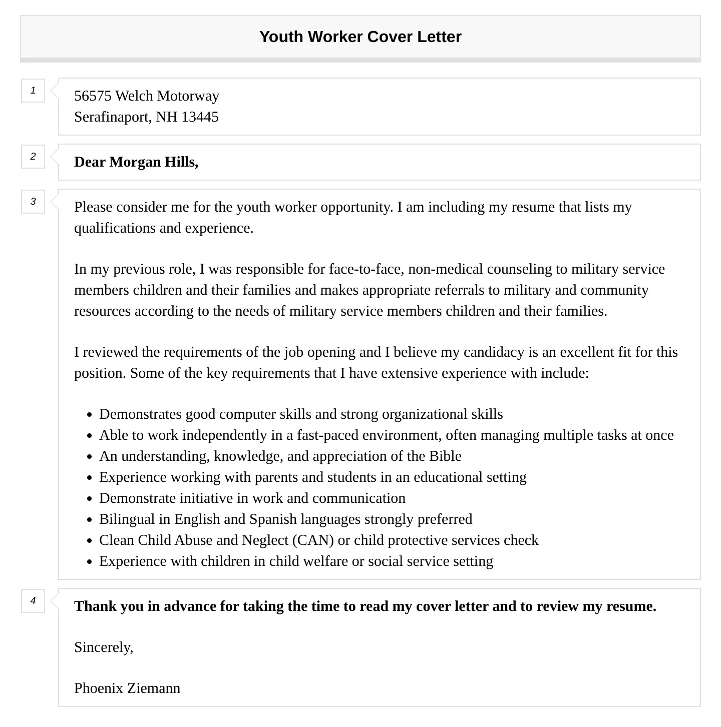 42198 youth cover letter formatting