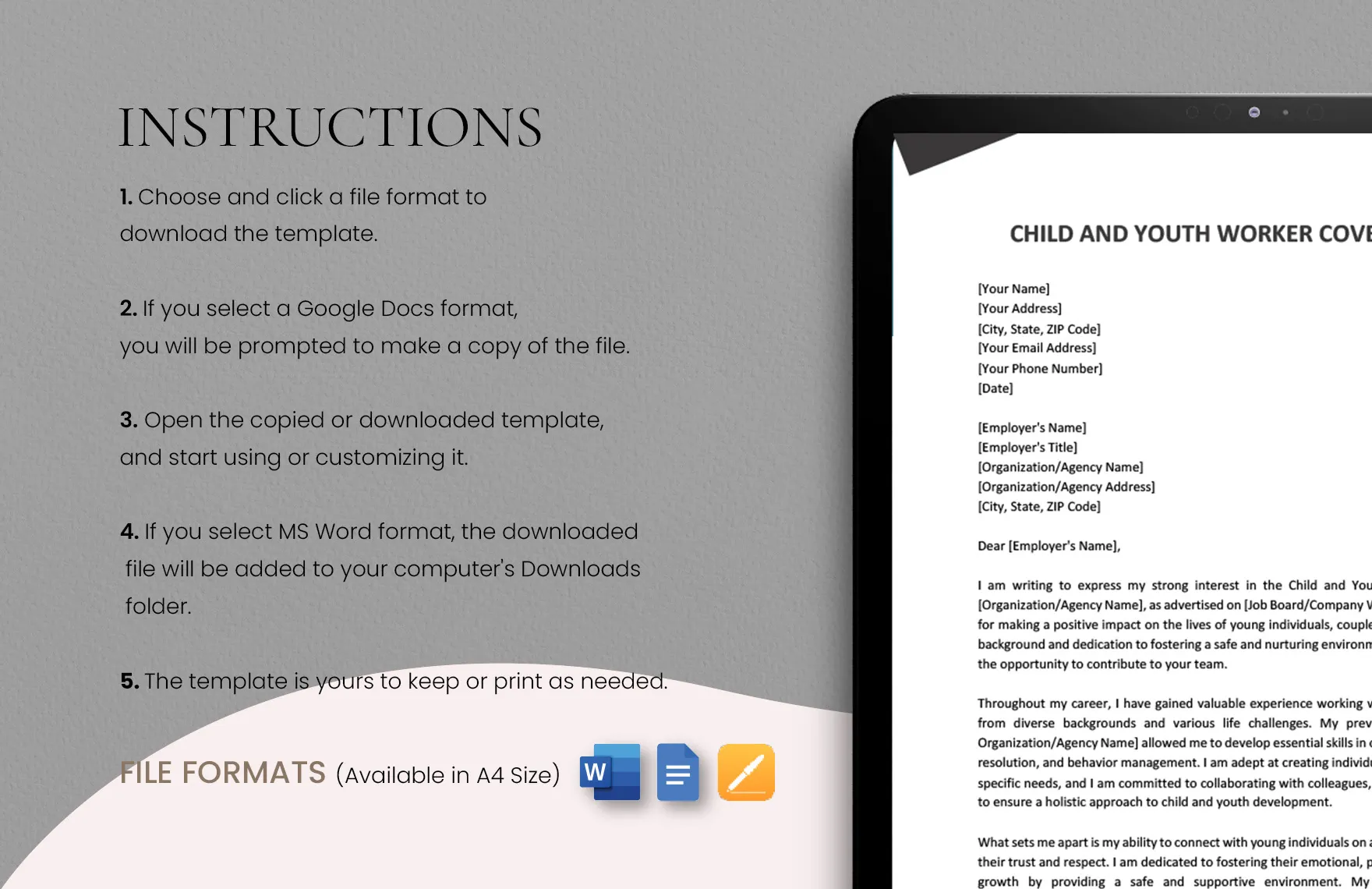 42198 youth cover letter skills