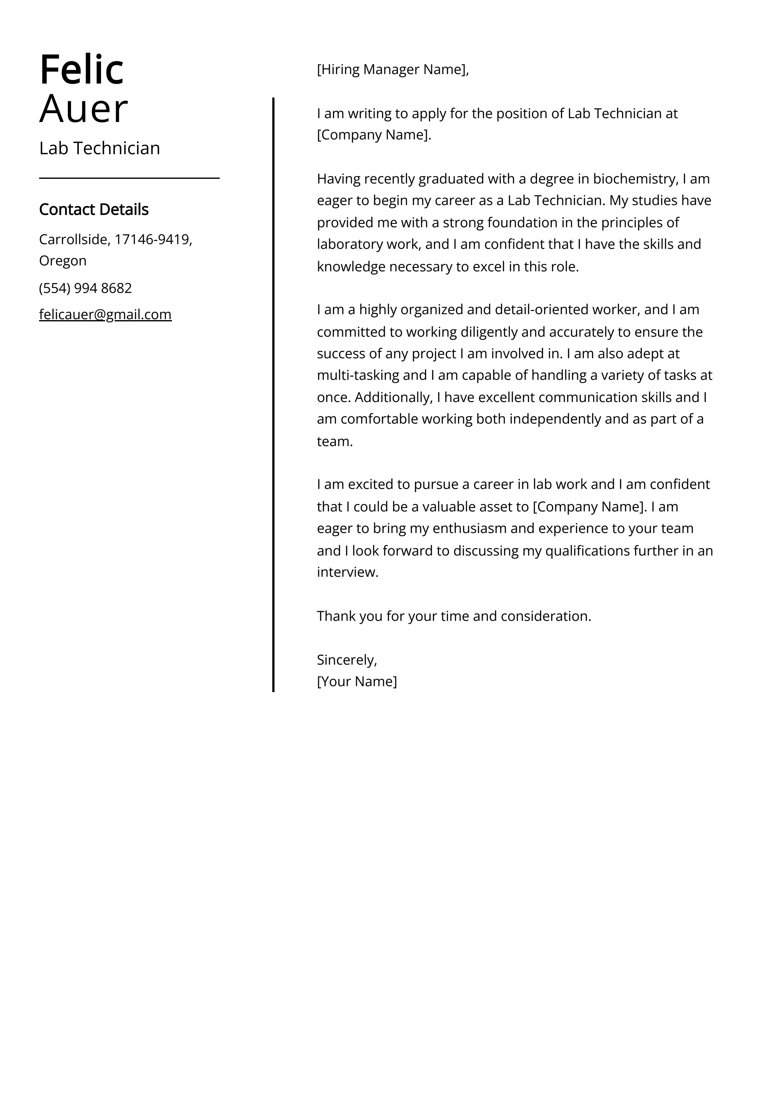 42218 lab tech experience