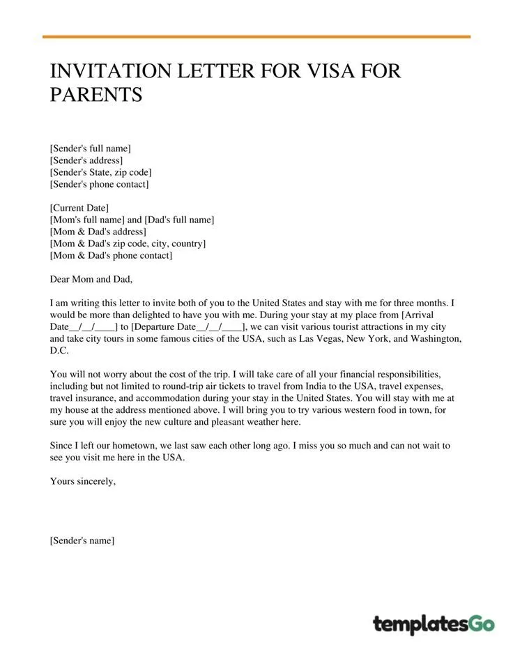 42223 parents visa application documents