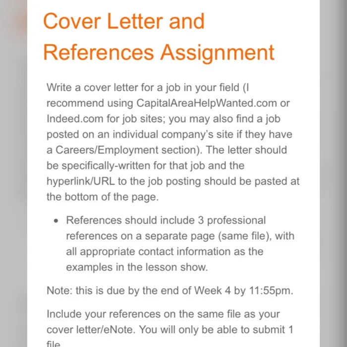 42225 optional cover letter