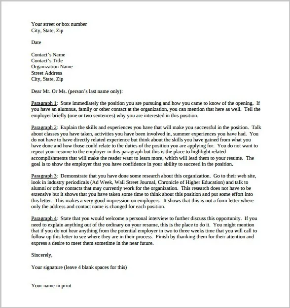 42234 customize cover letter