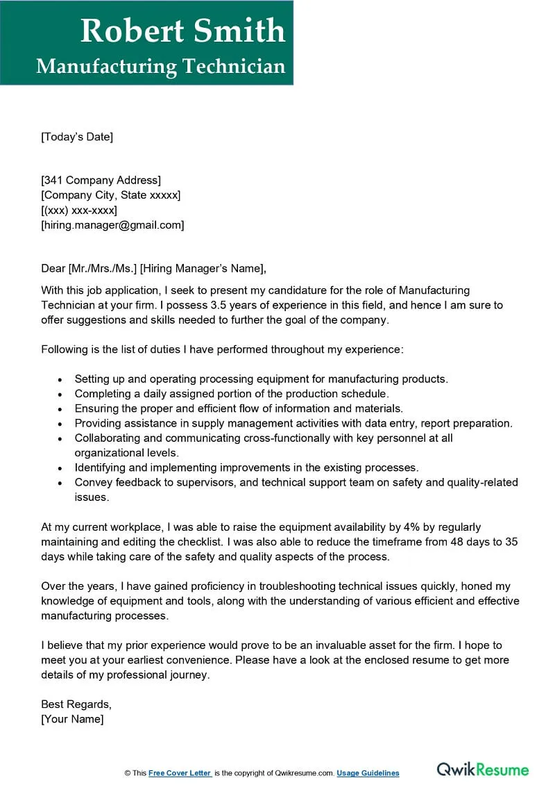 42236 cover letter formatting