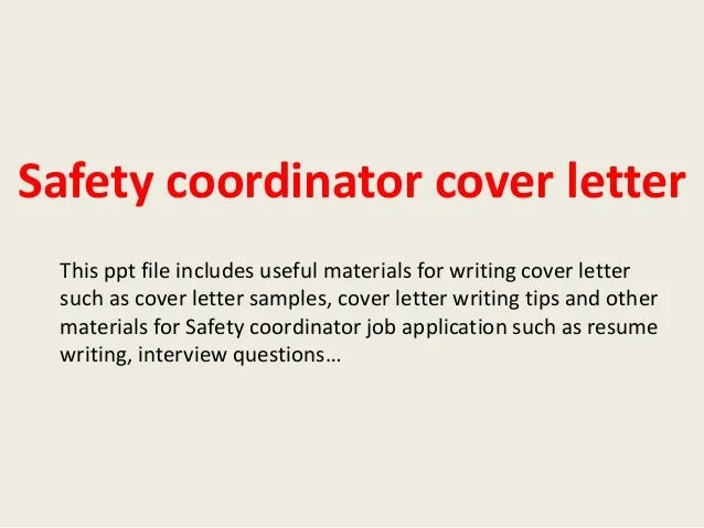 42237 safety coordinator skills