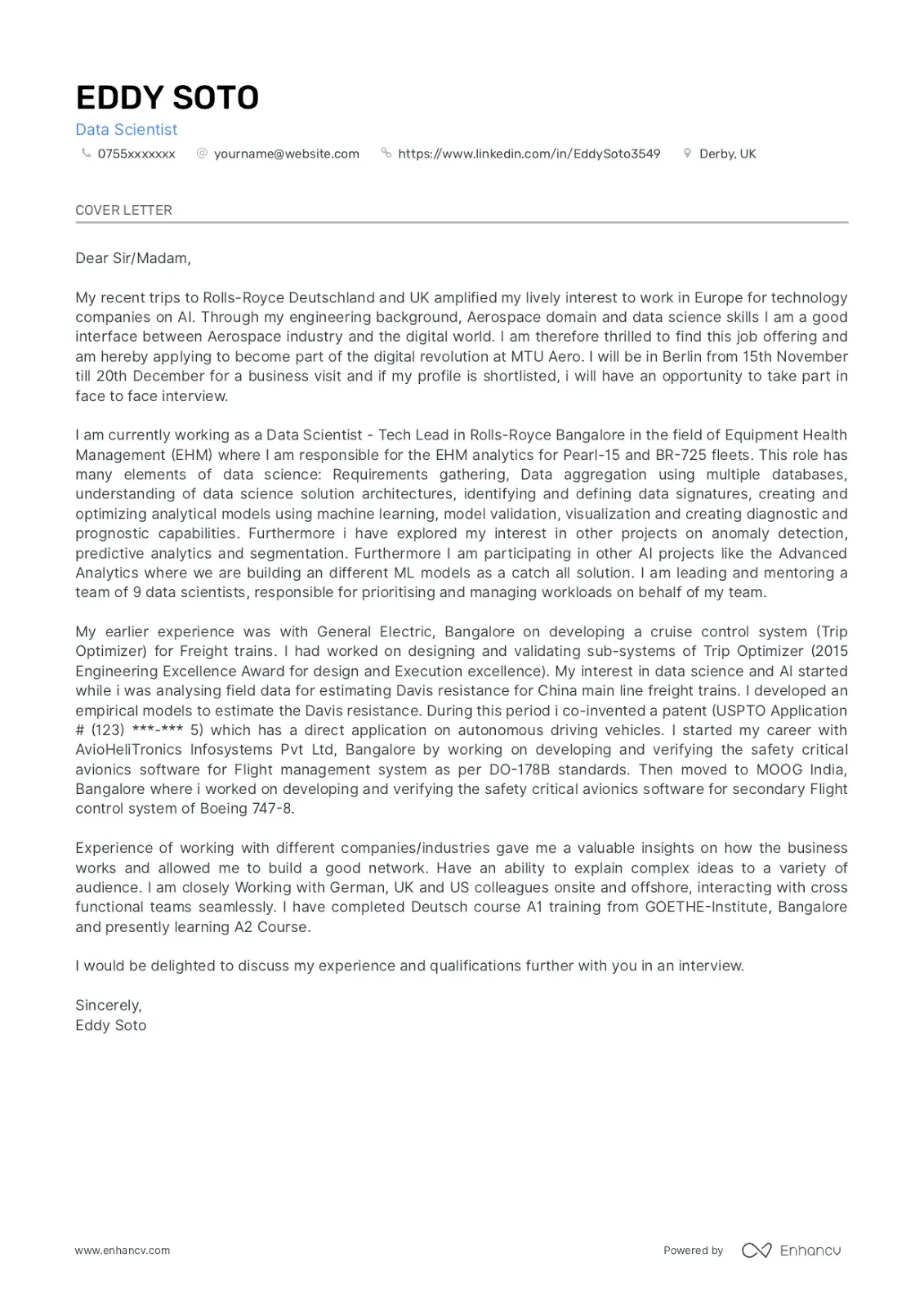 42254 traditional cover letter