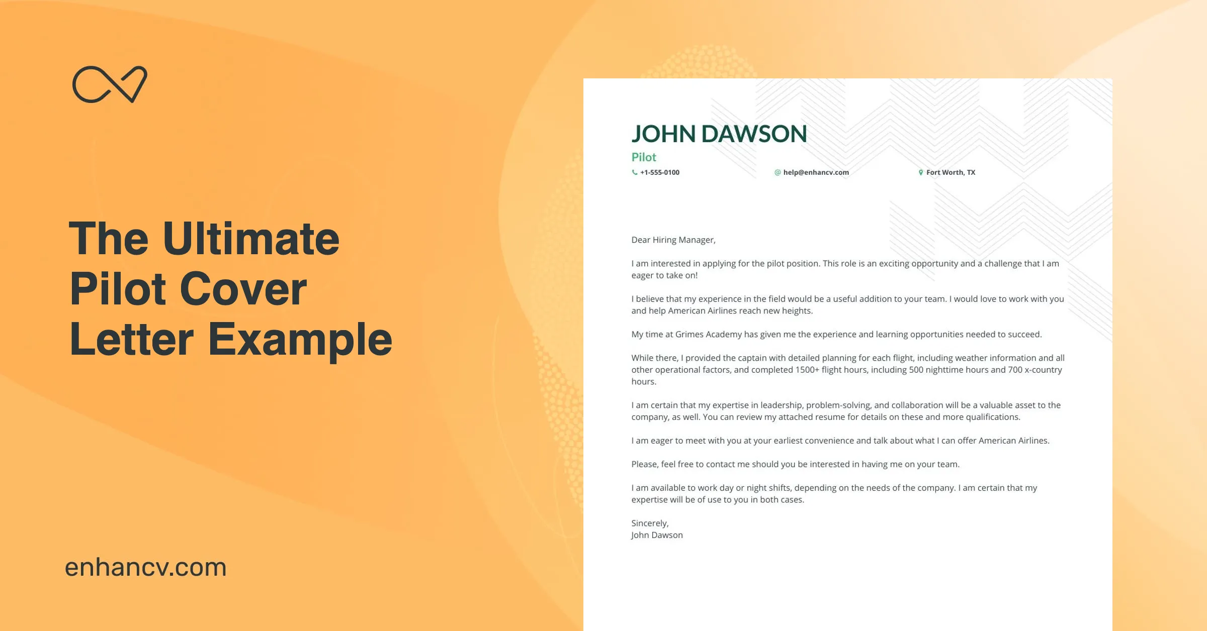 42258 pilot cover letter formatting